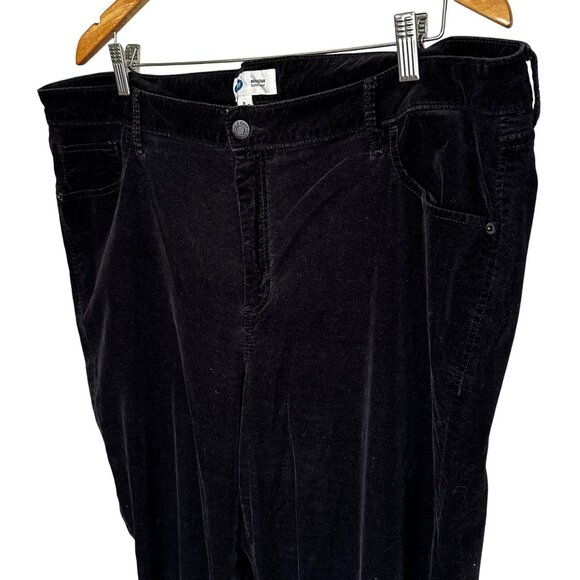 Old Navy Pants - Old Navy Plus Size 20 Tall Rockstar Super Skinny Black Velvet Pants Whimsigoth